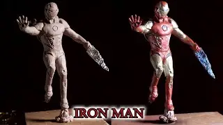 Making Iron Man Marvel Super Hero Sculpture / NVV Clay Art