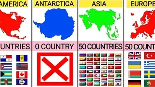 How Many Countries Are There in Each Continent?