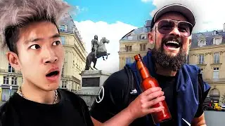 Joey Kaotyk Meets a CRAZY DRUNK Russian Guy In Paris