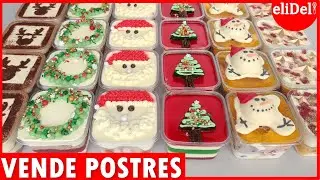 6 Postres SIN HORNO Navideños🎄VENDE y Gana DINERO desde CASA postres para COMPARTIR en NAVIDAD