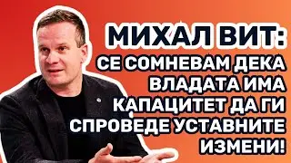 Михал Вит: Се сомневам дека Владата има капацитет да ги спроведе уставните измени