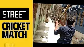 Street cricket match | Kafi din baad galli main match khela  #streetcricket #dailyvlogs #viral
