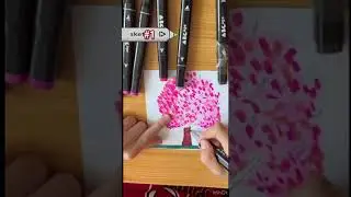 Рисую Сакуру#Shorts (нарисуй если тебе скучно)