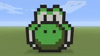 Minecraft Pixel Art -  Yoshi Head
