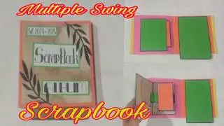 DIY MULTIPLE SLIDE SWING PHOTO SCRAPBOOK ALBUM SCHOOL PROJECT