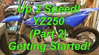 1:11 YZ250 Up 2 Speed (Part 2) Getting Started. Straighten a bent sub frame, new peg, & brake lever