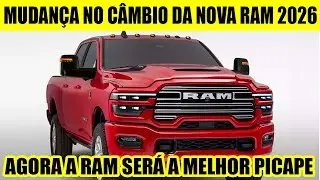 NOVA RAM 2500 E 3500 2026 VEM COM MUDANÇAS NO CÂMBIO E 4X4