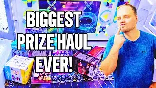 BIGGEST Prize Haul Ever At The Over The Edge Arcade Game (Is This Thing Broken??)