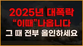 2025년 대폭락 '이때' 나옵니다. 그때 전부 올인하세요!   [증시전망, 12월주식전망, 2025년주식전망, 대폭락, 일론머스크, 트럼프]