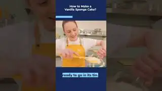 How To Make A Vanilla Sponge Cake #shorts