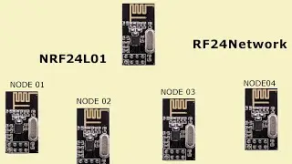 🚩ESP32 NRF24L01 RF24Network 5 nodes example