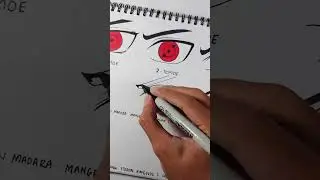 Draw Sasuke's Mangekyou Sharingan 