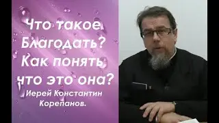 Что такое Благодать? Как понять, что это она? Иерей Константин Корепанов.