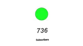 YouTube Subscribe Count Animation Green Screen | No Copyright