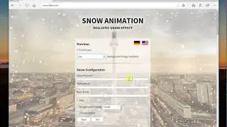 Javascript / HTML5 Snow Animation for Websites