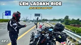 LEH LADAKH Trip on TVS APACHE 200 4V| SOLO TRIP | 2023