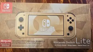 Switch lite Hyrule edition unboxing