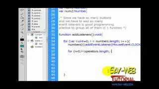 ActionScript Calculator Lesson 5 Buttons Array and Event Listeners