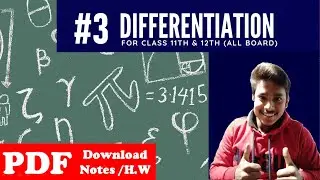 #3 Calculus ||differentiation || class 12th study free calculus \\ tricky samarjit