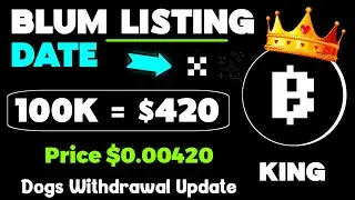 Blum Today New Updates For Listing date🌹  | Blum TEG Anousment And Price Production