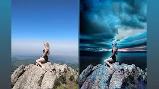 PHOTOSHOP.МЕНЯЕМ АТМОСФЕРУ ФОТОГРАФИИ! ЗАМЕНА ЗАДНЕГО ФОНА.CHANGE BACKGROUND.