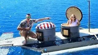 I Built a REAL Submarine and Dove it with My GF inside!