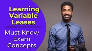 Variable Lease: What is it? Real estate license exam questions.