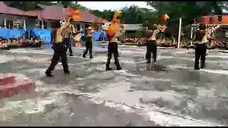 Penampilan anggota pramuka gudep 07.029-07.030 Pangkalan SMPN 1 Bungaraya, 25-27 Februari 2022