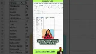 Inventory Tracker in Excel in 60 Seconds! 📦🔥 | Inventory Tracker in Excel in 60 Seconds! 📦🔥 