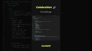 Celebration 🎉🎊 Confetti Effect using JavaScript 🔥 