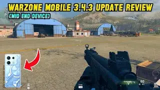 WARZONE MOBILE NEW PATCH UPDATE GAMEPLAY ON MID END DEVICE | INFINIX GT 10 PRO WARZONE MOBILE