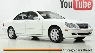 Chicago Cars Direct Presents a 2006 Mercedes-Benz S500 4Matic AWD - Alabaster White/Stone. x13422