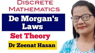 De Morgan's Law with Example| Set Theory|BTech BCA MCA MSc Diploma CS|Hindi