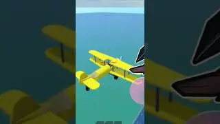 I Crashed a Plane into a Car in Roblox! #roblox #robloxshorts #shorts