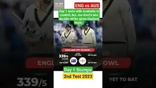 ENG vs AUS 2nd Test day 1 stumps #engvsaus2023 #ashes2023 #ashes23 #stevesmith #engvsausday1stumps