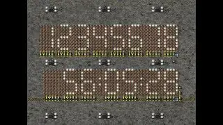Factorio - How to make a Digital Display and Game Clock