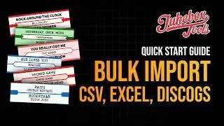 Bulk Import with CSV, Excel or Discogs