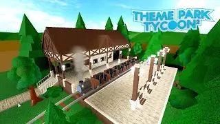 How To Build A Train Station l Theme Park Tycoon 2 - Roblox