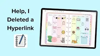 Help I deleted a hyperlink | Penly app tutorial