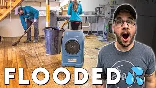 DISASTER at the shop! Massive water leak... let's clean it up!