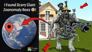 I Found Creepy Giant Zoonomaly Boss Caught On Google Maps and Google Earth 😨!