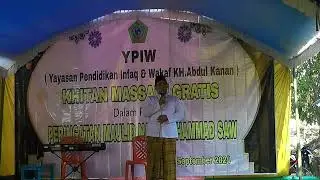 Sambutan Ketua Panitia Khitanan Massal & Gratis YPIW Desa Kedaton Kapas Bojonegoro Jatim 2024