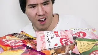 Trying CRAZY Kit Kat flavors from Japan!