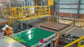 Automatic brick equipment from extrusion to cutting bricks, handling dry brick stacking in Iraq
