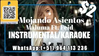 Maluma Ft. Feid - Mojando Asientos (INSTRUMENTAL/KARAOKE/LETRA/PISTA) I AlbertEncinas25