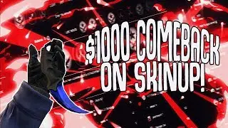 CSGO GAMBLING: INSANE $1000 COMEBACK! (CRAZY ALL IN 3 TIMES!)