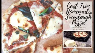 Sourdough Pizza Dough | Quick 5 minute STOVE TOP METHOD | from scratch fast food
