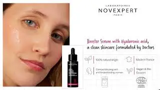 Look younger with Novexpert Booster with Hyaluronic Acid -100% natural, suitable for all skin types.