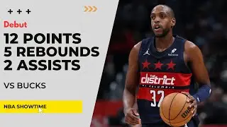 Khris Middleton Wizards Debut 12 Points, 5 Rebs vs Bucks - Feb 21, 2025 I 2024/25 season