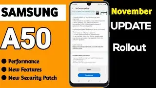 Samsung A50 Got New Software Update | November Security Patch Update 🔥